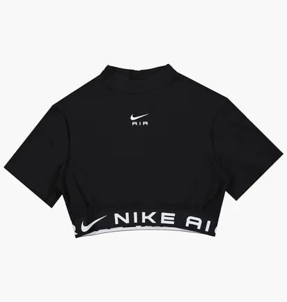 Футболка жіноча Nike Nsw Air Short Sleeve Crop Top Black FB8246-010