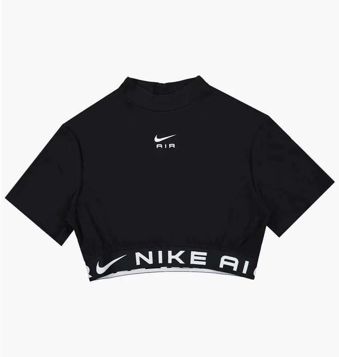 Футболка жіноча Nike Nsw Air Short Sleeve Crop Top Black FB8246-010