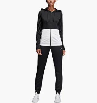 Спортивний костюм жіночий Adidas Linear Hoodie Black/White DV2425