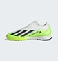 Сороконіжки унісекс Adidas X Crazyfast.3 Laceless Turf Shoes White/Green ID9346