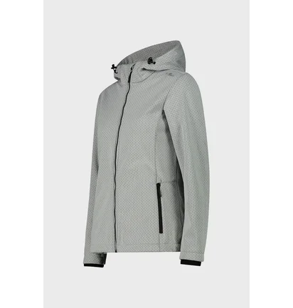 Куртка жіноча CMP Jacket Zip Hood Softshell Grey 34A3096-U439