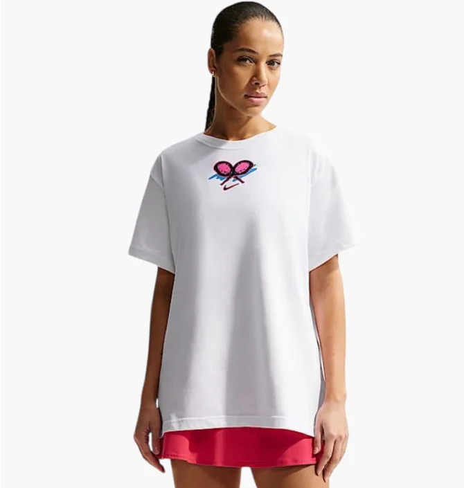 Футболка женская Nike Df Ss Tee Slam Oz Bf Os White IH5979-100