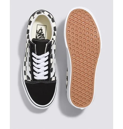 Кеди жіночі Vans Checkerboard Old Skool Stackform Shoe Black VN0A7Q5MTYQ