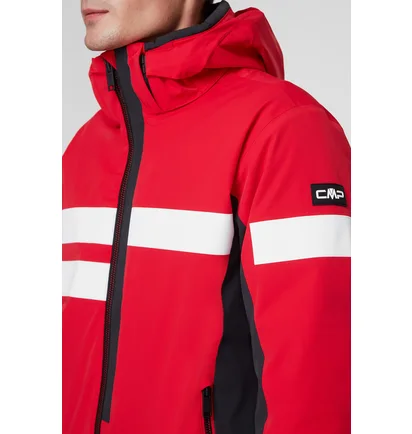 Куртка мужская Cmp Jacket Zip Hood Red 31W0107-C580