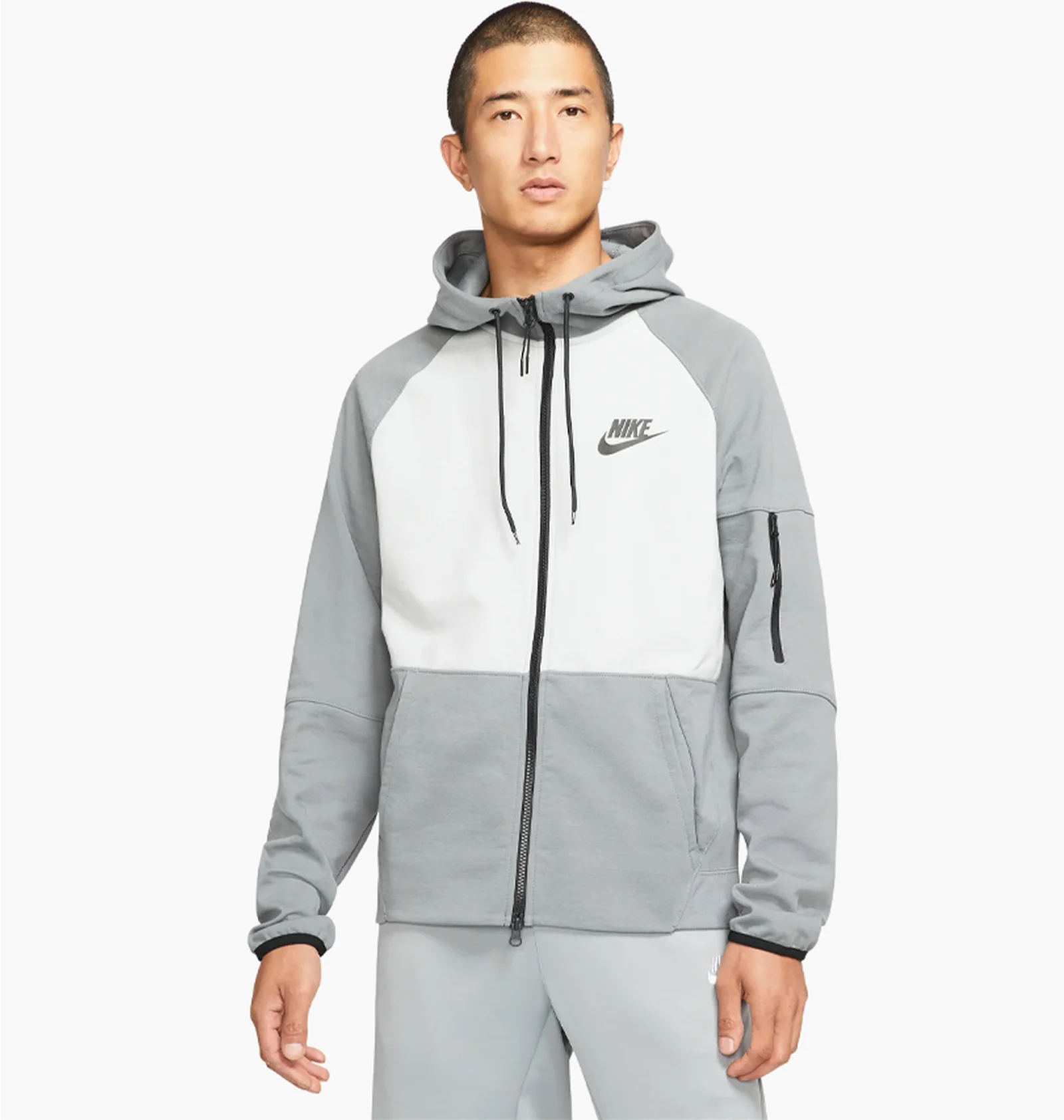 ᐉ Толстовка мужская Nike Sportswear Full Zip Grey DD5284-077