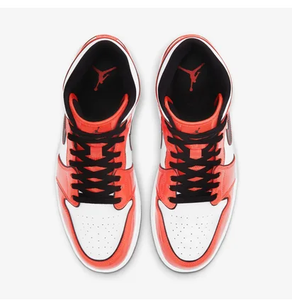Кроссовки мужские Air Jordan 1 Mid SE White/Orange DD6834-802