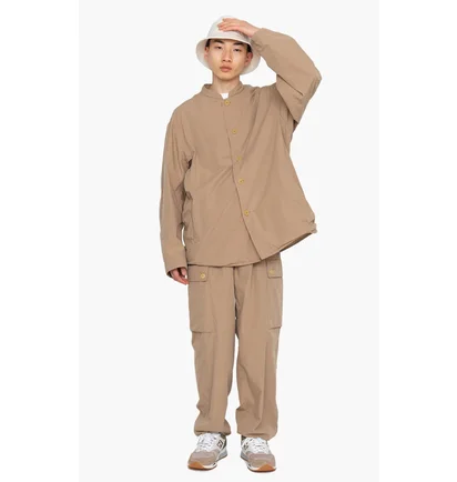 Сорочка чоловіча nanamica Band Brown SUAS339E