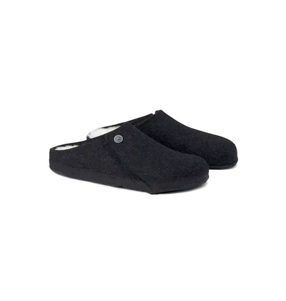 Тапочки чоловічі Birkenstock Zermatt Shearling Wool Felt Slippers Blue 1015090