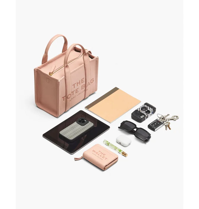 ᐉ Сумка жіноча Marc Jacobs The Leather Small Tote Bag Peach