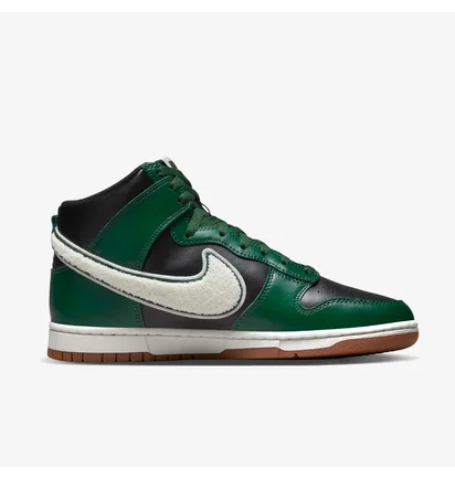 Кроссовки мужские Nike Dunk High Retro Shoes Black/Green Dr8805-001