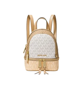 Рюкзак жіночий Michael Kors Rhea Mini Color-Block Logo Backpack Beige 30S0GEZB0B-BUTTERMILK-MULTI-66195