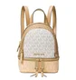 Рюкзак жіночий Michael Kors Rhea Mini Color-Block Logo Backpack Beige 30S0GEZB0B-BUTTERMILK-MULTI-66195