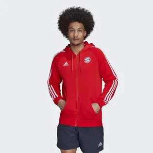 Толстовка мужская Adidas Fc Bayern Dna Full-Zip Hoodie Red Hf1356