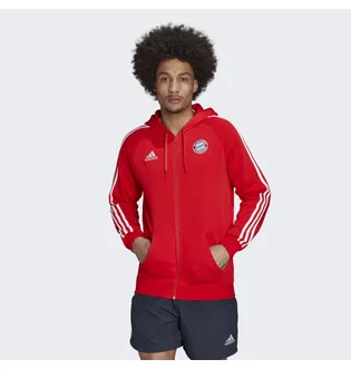 Толстовка чоловіча Adidas Fc Bayern Dna Full-Zip Hoodie Red Hf1356