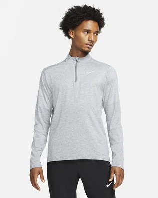 Кофта мужская Nike Mens 1/4-Zip Running Top Grey Dd4756-084