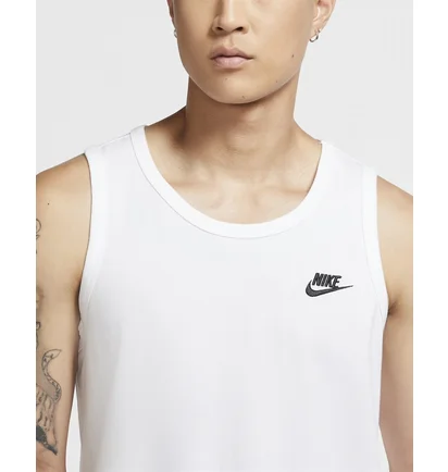 Майка мужская Nike M Nsw Club - Tank White BQ1260-100