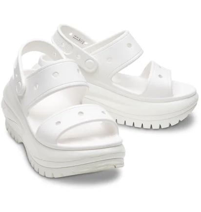 Тапочки унісекс CROCS Mega Crush Sandal White 207989-100