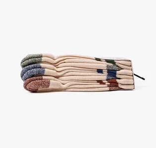 Шкарпетки New Balance Active Lifestyle Striped Crew Socks (3 пари) Beige LAS35210AS3