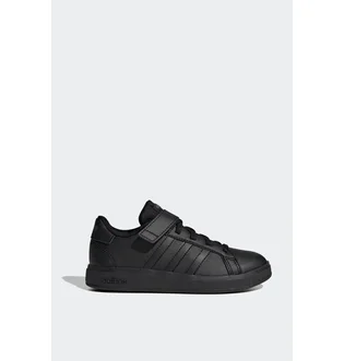 Кроссовки детские Adidas Grand Court Elastic Lace And Top Strap Black FZ6161
