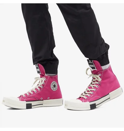 Кеды женские Converse X Drkshdw Turbodrk Laceless Hi Pink A05685C