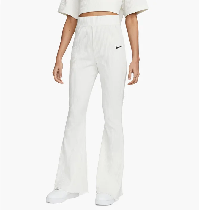 Штани жіночі Nike Sportswear WomenS High-Waisted Ribbed Jersey Pants White DV7868-133