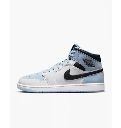 Кросівки чоловічі Air Jordan 1 Mid Se MenS Shoes White/Light Blue DV1308-104