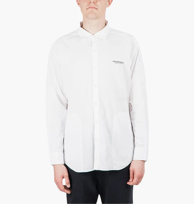 Рубашка унисекс Neighborhood Trad / C-Shirt White 211SPNH-SHM01
