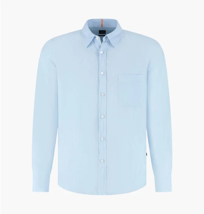 Рубашка мужская Boss Relegant Light Blue 50537381-460