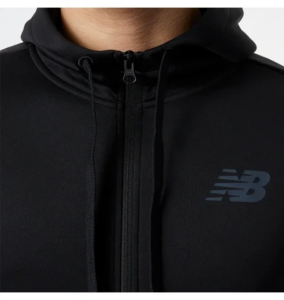 Худі чоловіче New Balance Tenacity Performance Fleece Full Zip Hoodie Black Mj23020Bk