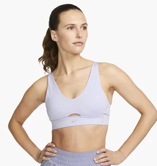 Топ женский Nike Indy Plunge Cutout Medium-Support Padded Sports Bra White DV9837-536