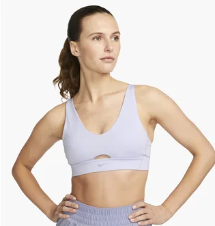Топ женский Nike Indy Plunge Cutout Medium-Support Padded Sports Bra White DV9837-536