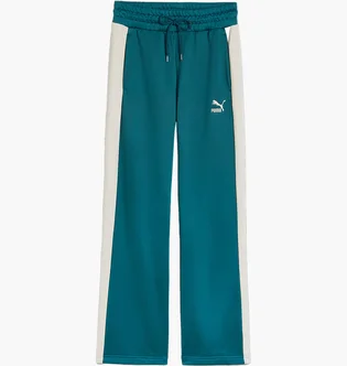Леггинсы женские Puma Iconic T7 Knitted Track Pants Turquoise/Beige 627996-22
