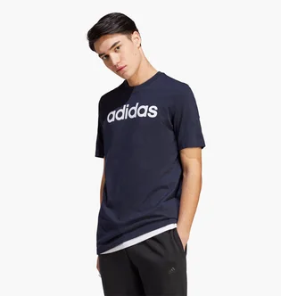 Футболка чоловіча Adidas Essentials Single Jersey Linear Embroidered Logo Tee Blue IC9275