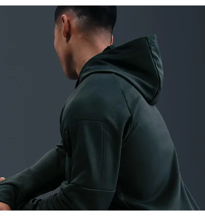 Толстовка мужская Nike Tf Hd Fz Green DQ4830-390