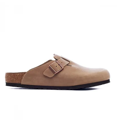 Тапочки мужские BIRKENSTOCK Boston Oiled Nubuck Leather Tabacco Grey 960811