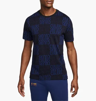 Футболка мужская Nike Fc Barcelona T-Shirt Blue/Black DC0886-010