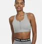 Топ жіночий Nike W Nk Df Swsh Zip Front Bra Grey DD1205-073