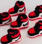 Пінетки дитячі Baby Sneakers Crochet Red AJ157