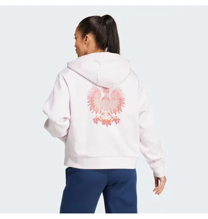 Толстовка женская Adidas Poland Full-Zip White JF6705