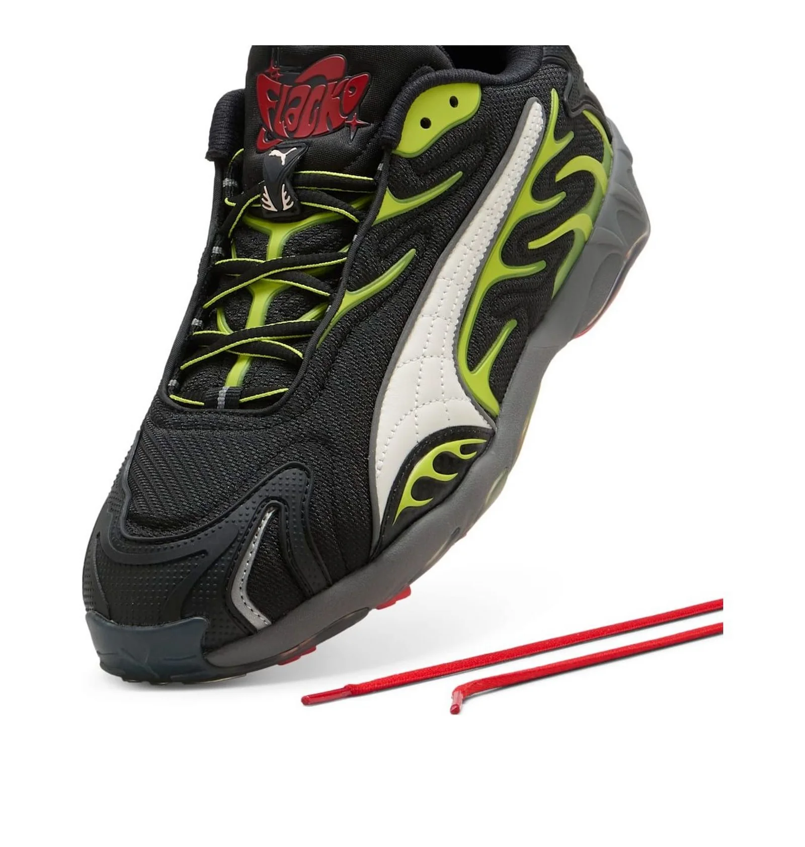 ᐉ Кроссовки мужские Puma A$Ap Rocky X Inhale Black Lime Pow Black