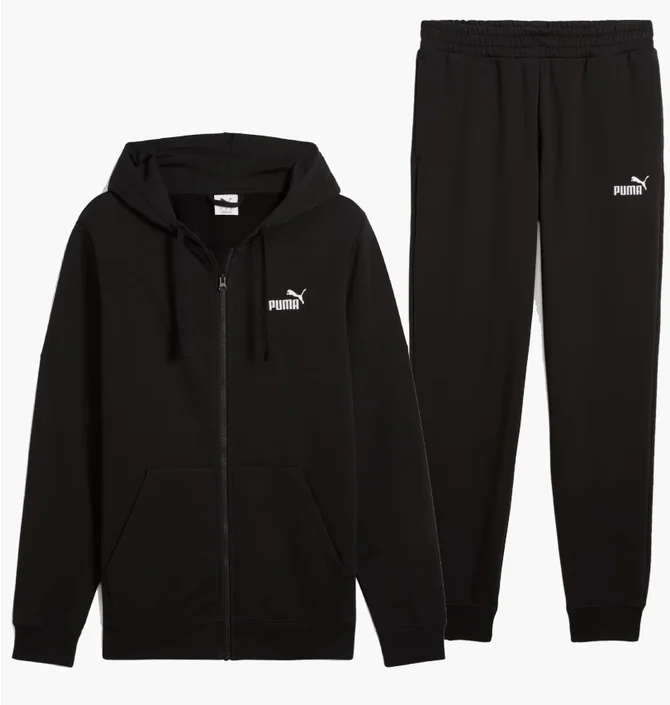 Спортивный костюм мужской Puma Essential Fleece Black 682586-01__682606-01