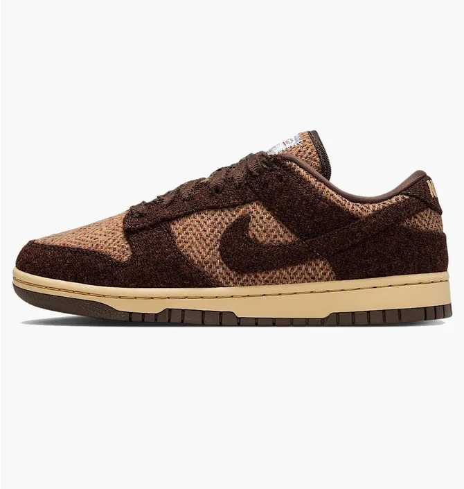 Кроссовки женские Nike Dunk Low X Harris Tweed® WomenS Shoes Brown IO0052-200