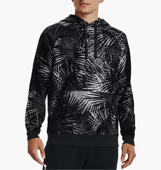 Худи мужское Under Armour Hooded Sweatshirt Ua Rival Flc Sport Palm Hd Black 1370347-001