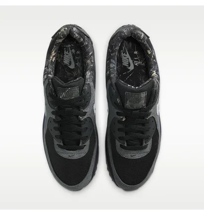 Кросівки чоловічі Nike Air Max 90 MenS Shoes Black/Grey IQ0300-001