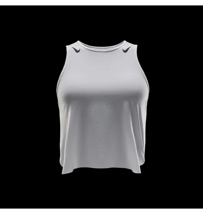Топ женский Nike Aeroswift Dri-Fit-Adv-Lauf-Tanktop Im Crop-Design Grey FN2713-100