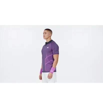 Поло мужское Adidas Tennis Pro Seamless Aeroready Freelift Polo Violet IM8894