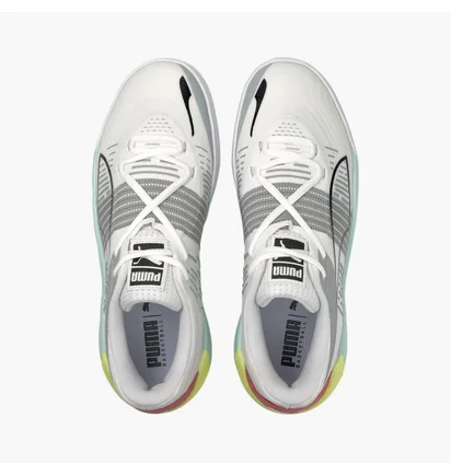 Кроссовки мужские Puma Fusion Nitro Basketball Shoes White 195587-02
