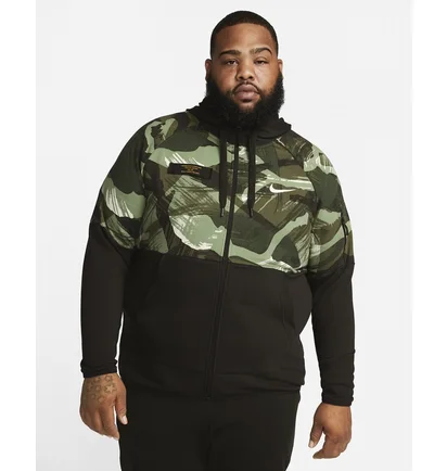 Толстовка чоловіча Nike Dri-Fit Fleece Black/Green Dq4790-220