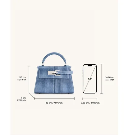 Сумка жіноча JW PEI Elise Top Handle Bag Blue BB2023BG78419JWP