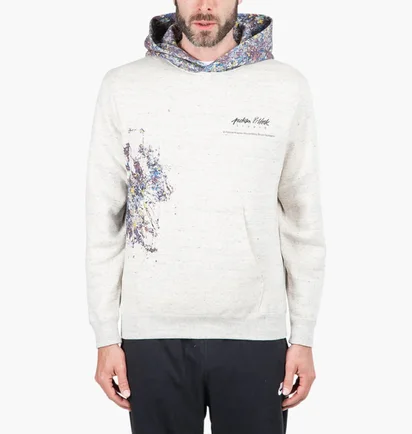 Худі чоловіче Medicom Adam Et Rope X Jackson Pollock Studio Grey GMM-HOODIE-LIGHT-GREY